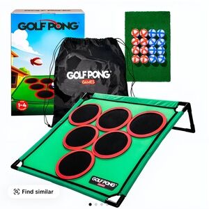 ￼ Golf Pong Game Set | Indoor & Outdoor Golf Beer Pong